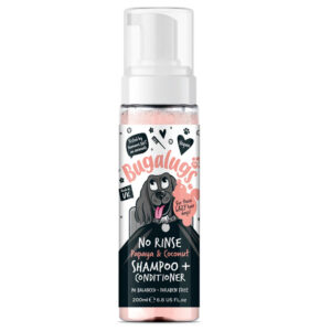 Bugalugs No Rinse papaya & kokosnoot 2-in-1 hondenshampoo en conditioner 200 ml