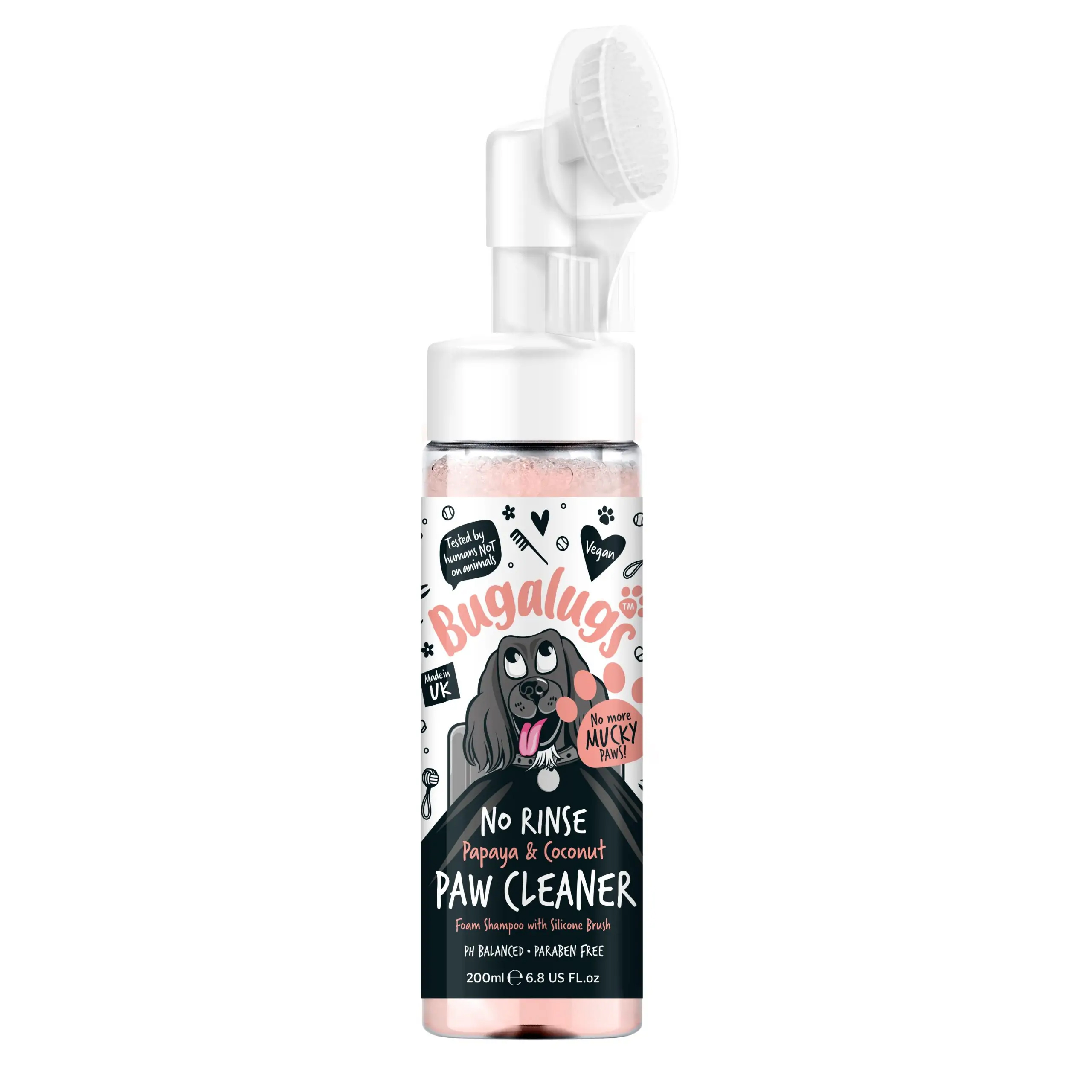 Bugalugs Papaya & Coconut Paw Cleaner potenreiniger 200 ml