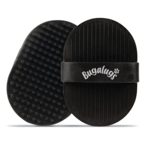 Bugalugs Bath Brush dierenborstel voor honden en katten - Zwart