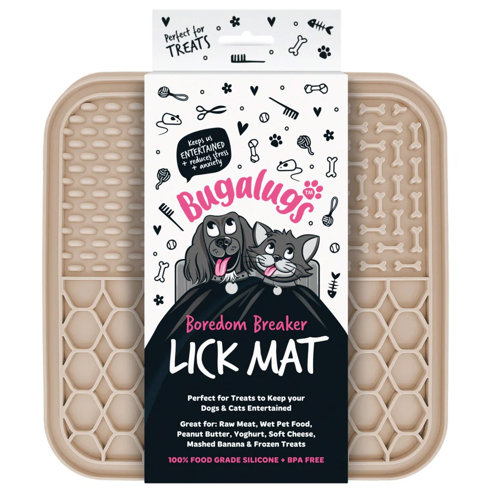 Bugalugs likmat voor honden en katten - Beige