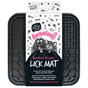 Bugalugs likmat voor honden en katten - Zwart