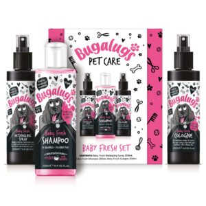 Bugalugs vachtverzorging hond Baby Fresh gift set 3-delig