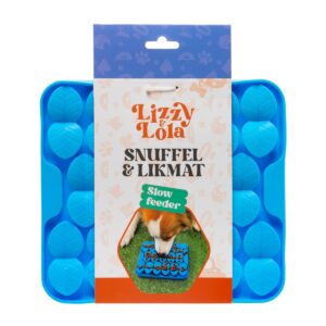 Lizzy & Lola - 2-in-1 snuffelmat en likmat hond - Sky Blue