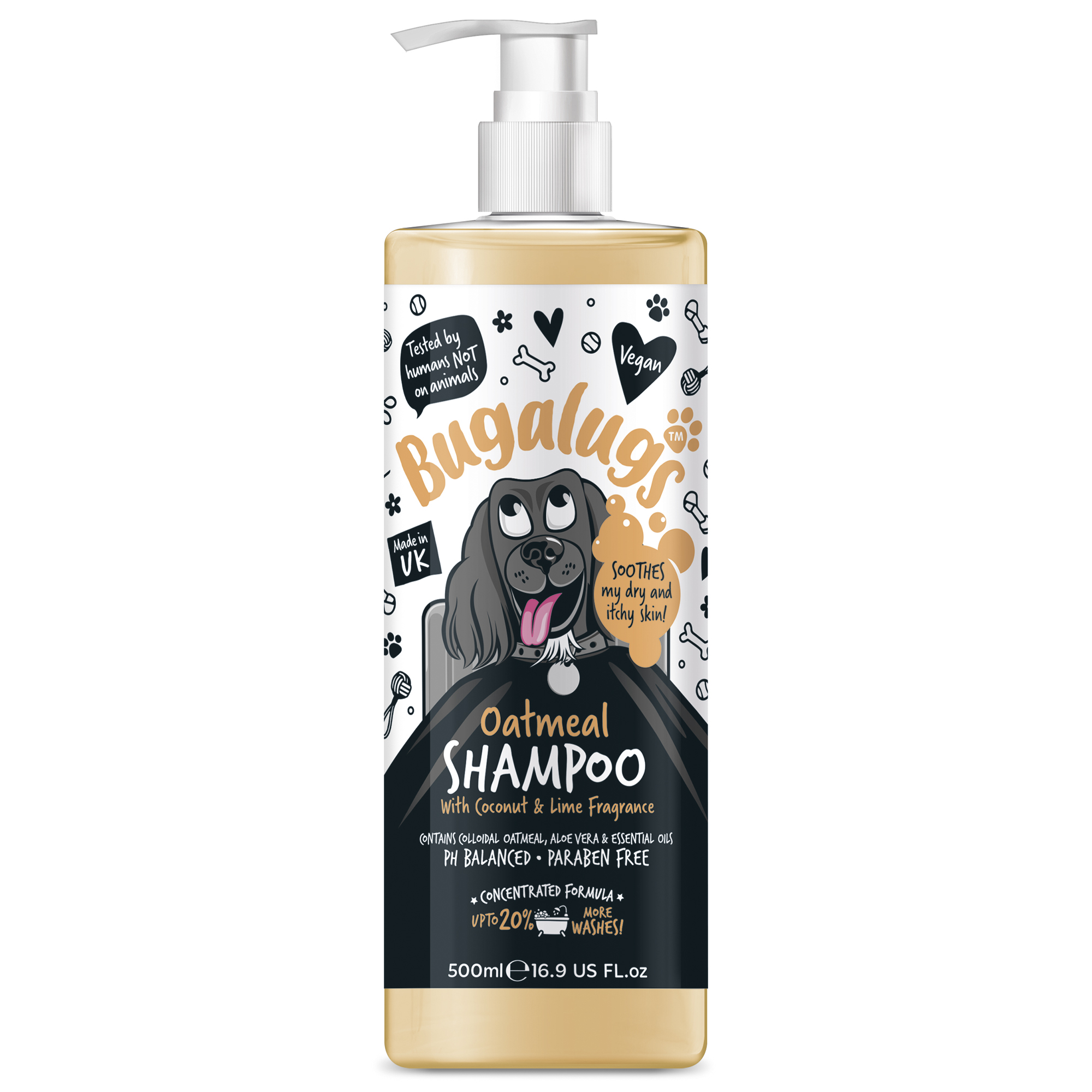 Bugalugs Oatmeal hondenshampoo 500 ml
