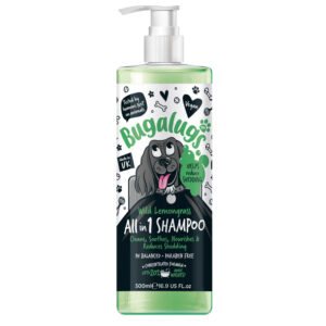 Bugalugs Wilde Citroengras alles-in-1 honden shampoo met verharing controle