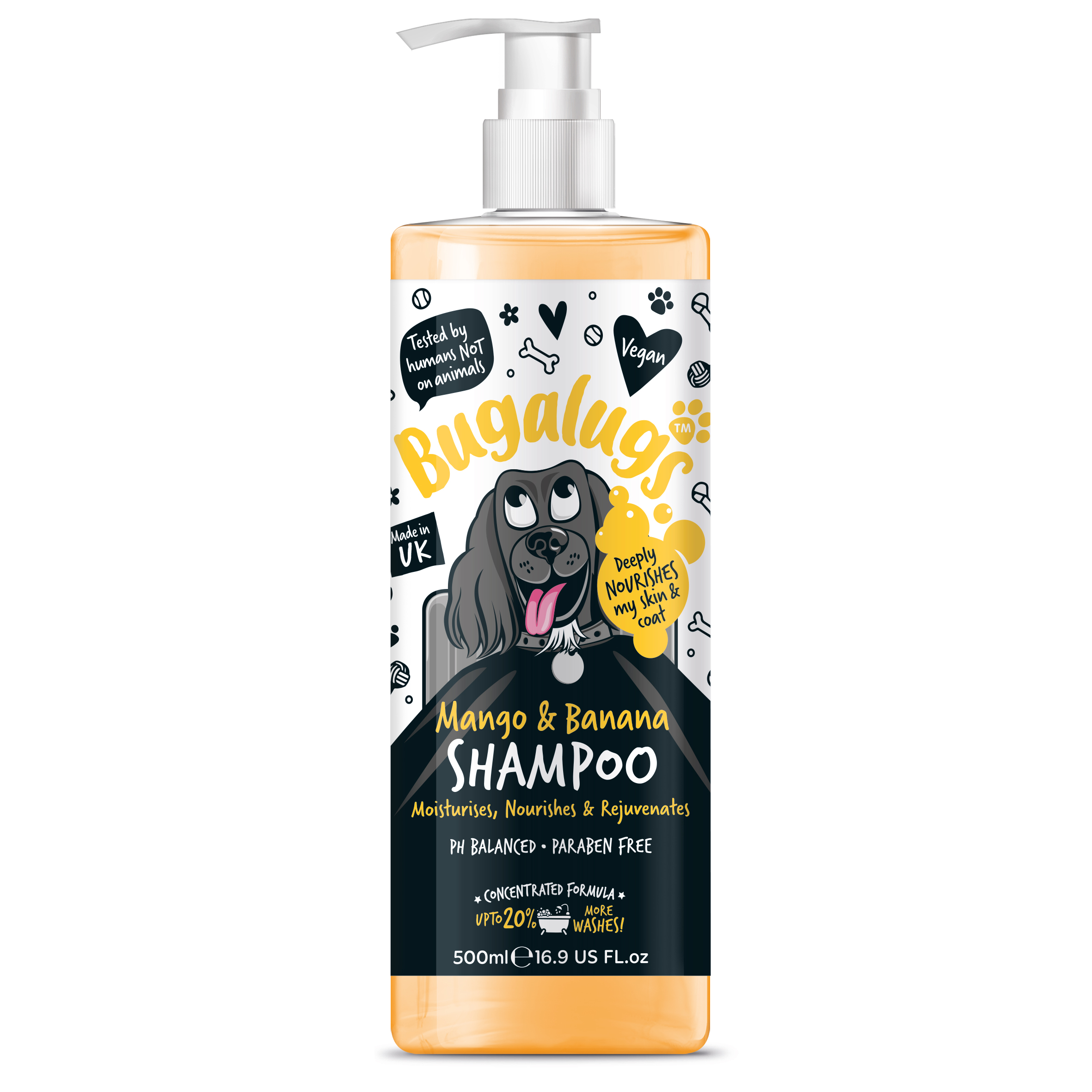 Bugalugs Mango & Banana hondenshampoo 500 ml