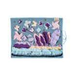 Lizzy & Lola - Snuffelmat hond - Purple Garden - 80 x 60 cm