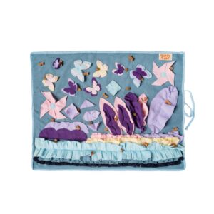 Lizzy & Lola - Snuffelmat hond - Purple Garden - 80 x 60 cm