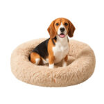Lizzy & Lola - Fluffy hondenmand Donut 80 cm - Beige