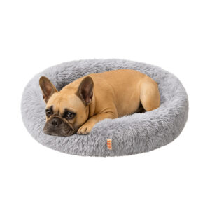 Lizzy & Lola - Fluffy hondenmand Donut 80 cm - Grey