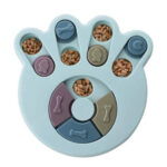 Hondenpuzzel voerbak hondenpoot | Blauw