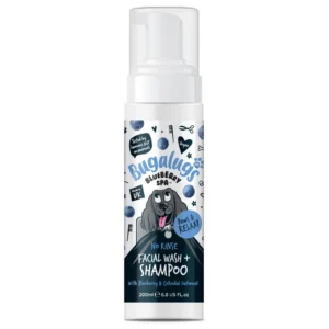 Bugalugs Blueberry Spa No-Rinse Facial Wash & Shampoo voor Honden – Zachte Gezichtsreiniger zonder Water – 200ml