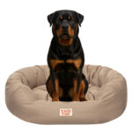 Lizzy & Lola - Amazy Hondenmand XXL – Waterdicht & Ergonomisch – 115 x 95 cm - Beige