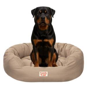 Lizzy & Lola - Amazy Hondenmand XXL – Waterdicht & Ergonomisch – 115 x 95 cm - Beige