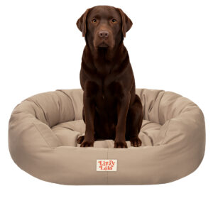 Lizzy & Lola - Amazy Hondenmand XL – Waterdicht & Ergonomisch – 94 x 75 cm - Beige
