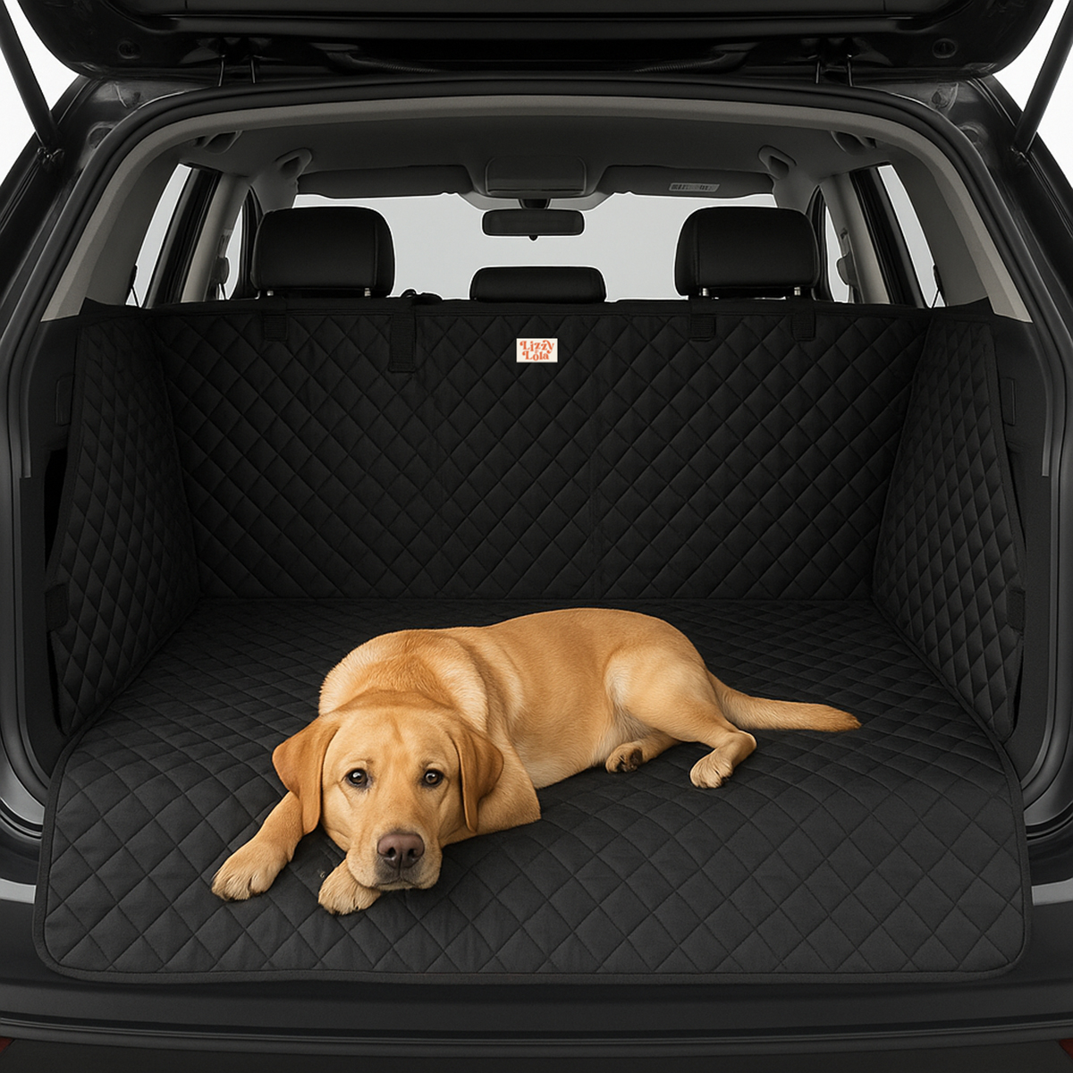 Lizzy & Lola Hondendeken Auto – Kofferbak Beschermhoes 210x190 cm – Wasbaar en waterafstotend - Afbeelding 2