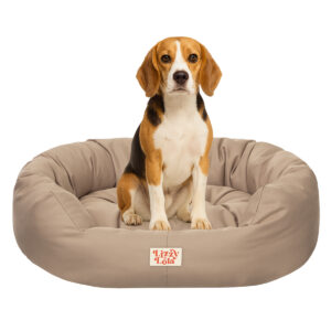 Lizzy & Lola - Amazy Hondenmand L – Waterdicht & Ergonomisch – 75 × 60 cm - Beige
