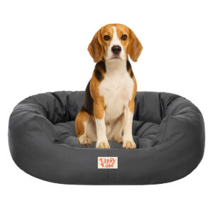 Lizzy & Lola - Amazy Hondenmand L – Waterdicht & Ergonomisch – 75 × 60 cm - Antraciet