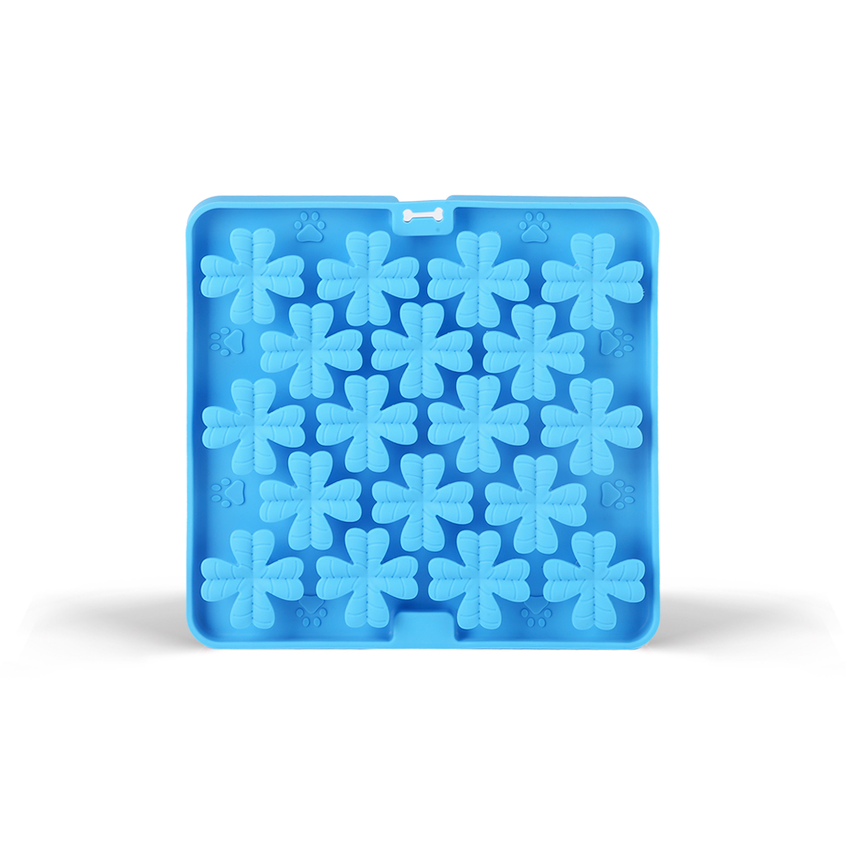 Lizzy & Lola – Lik- en snuffelmat voor dieren met blaadjes – Sky Blue - Afbeelding 2