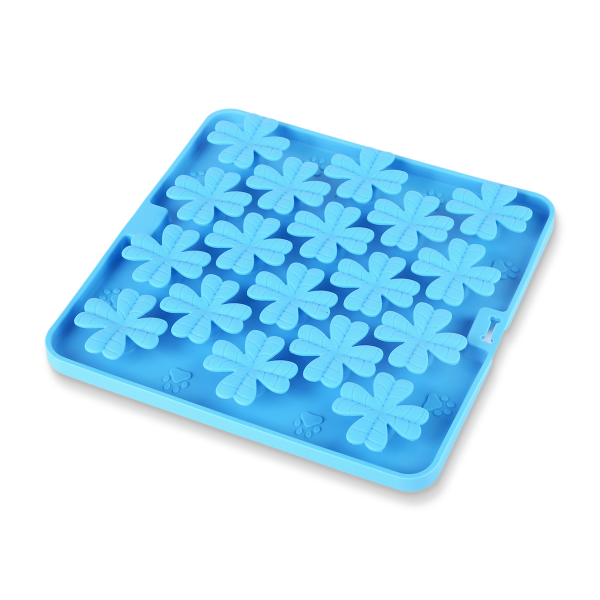 Lizzy & Lola – Lik- en snuffelmat voor dieren met blaadjes – Sky Blue - Afbeelding 4