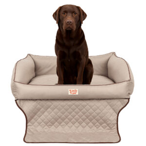 Lizzy & Lola Trunky – Luxe kofferbak hondenmand - 90 x 70 cm - Beige