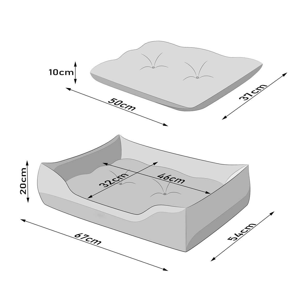 Lizzy & Lola - Hondenmand Toppy M - Brown – 67 x 54 cm - Afbeelding 7