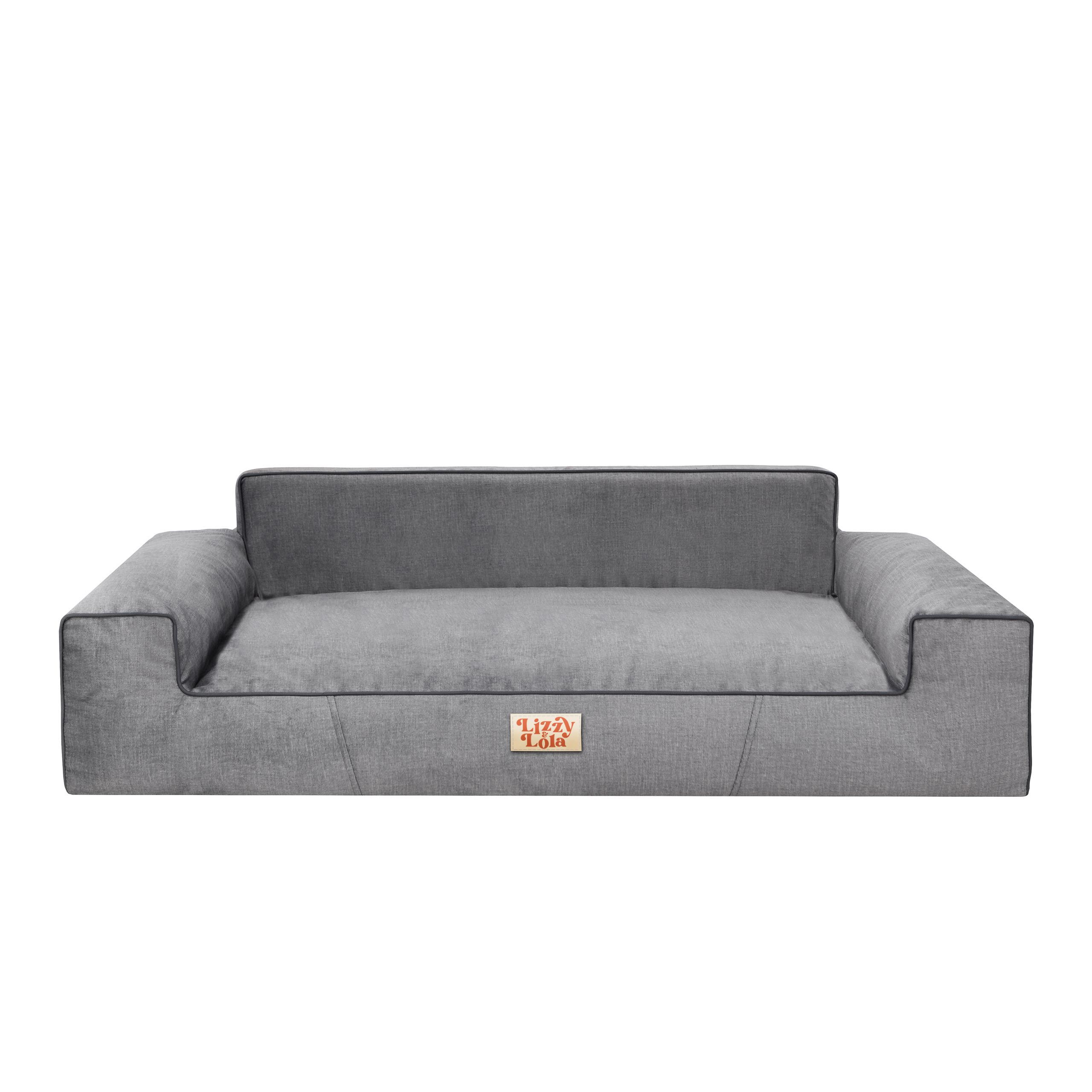 Lizzy & Lola – Hondenbed Nappy XL – Grey - 100 x 70 cm - Afbeelding 4