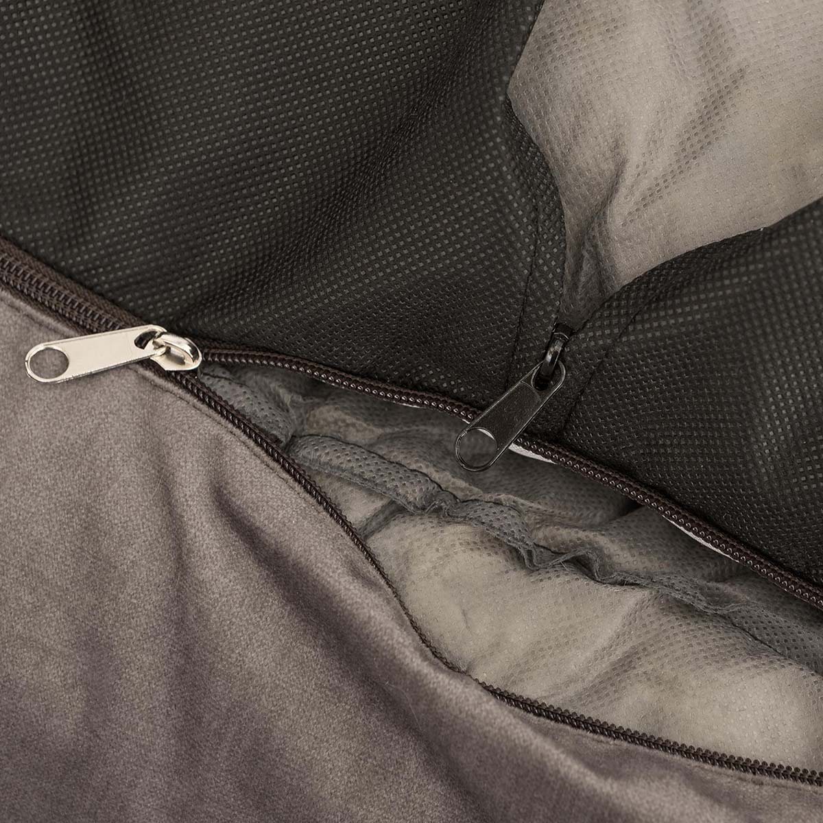 Lizzy & Lola - Hondenmand Puffy S - Taupe – 65 x 50 cm - Afbeelding 4