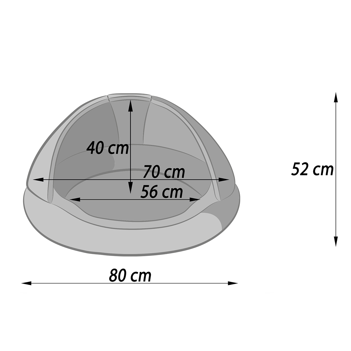 Lizzy & Lola - Hondenmand Cavy XL - Sand - 80 cm - Afbeelding 8