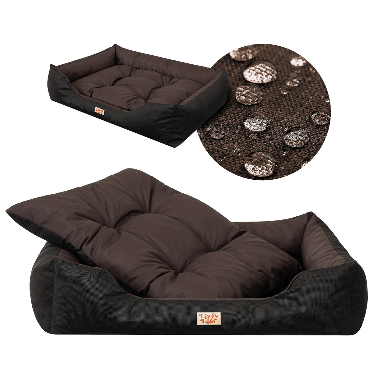 Lizzy & Lola - Hondenmand Toppy XXXL - Brown – 128 x 100 cm - Afbeelding 2