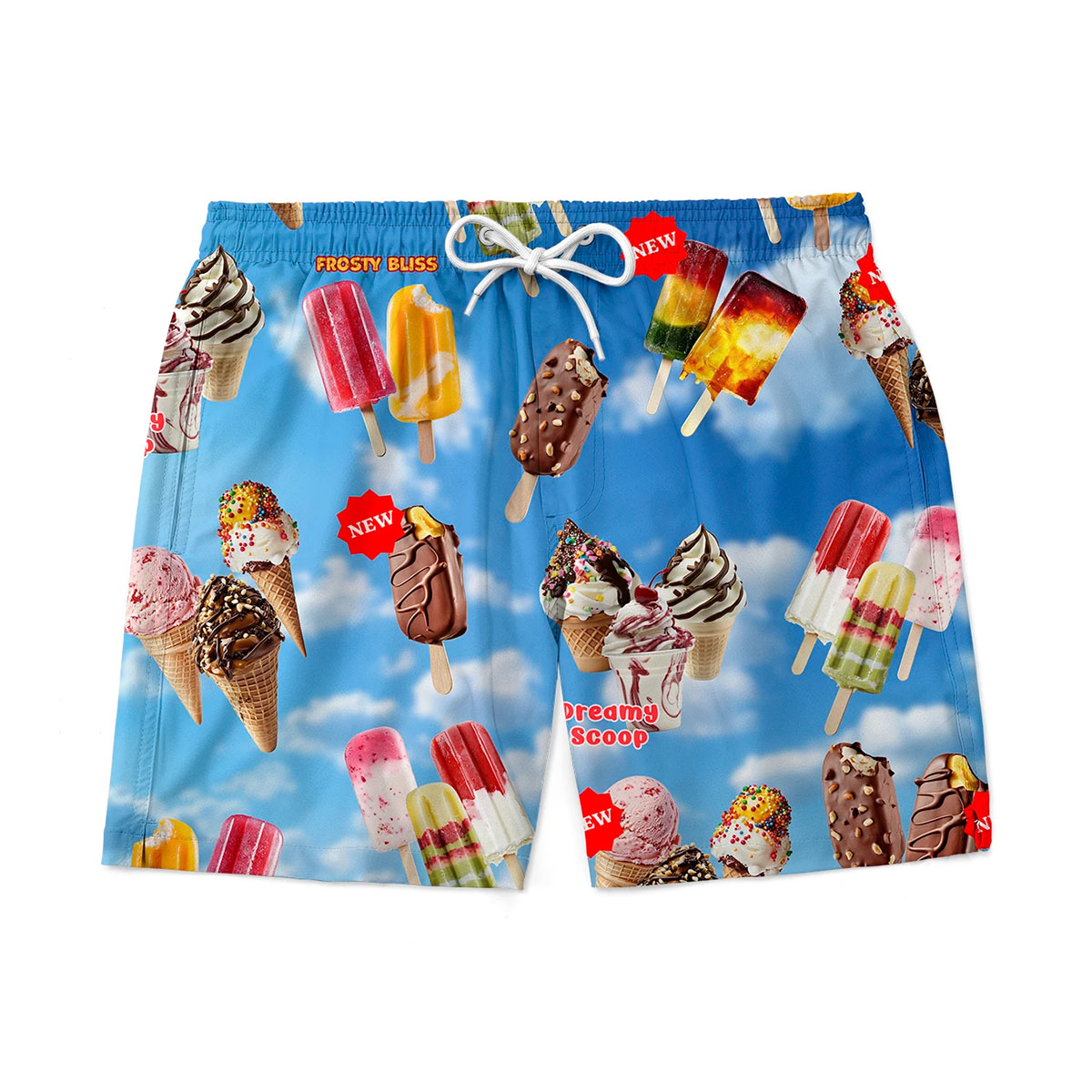 Ravelife - Zwembroek met ijsjes - Maat S