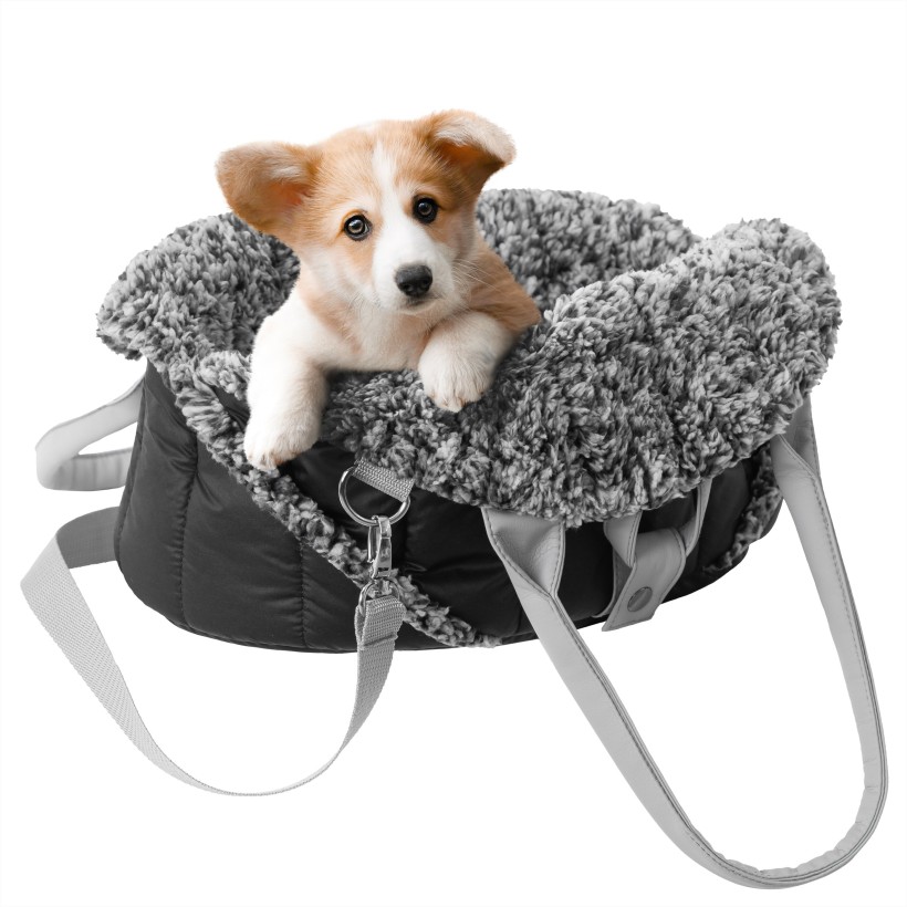 Sea Shell Transporttas voor Hond en Kat – 3-in-1 Draagtas, Mand & Autostoel – Zwart - Afbeelding 3