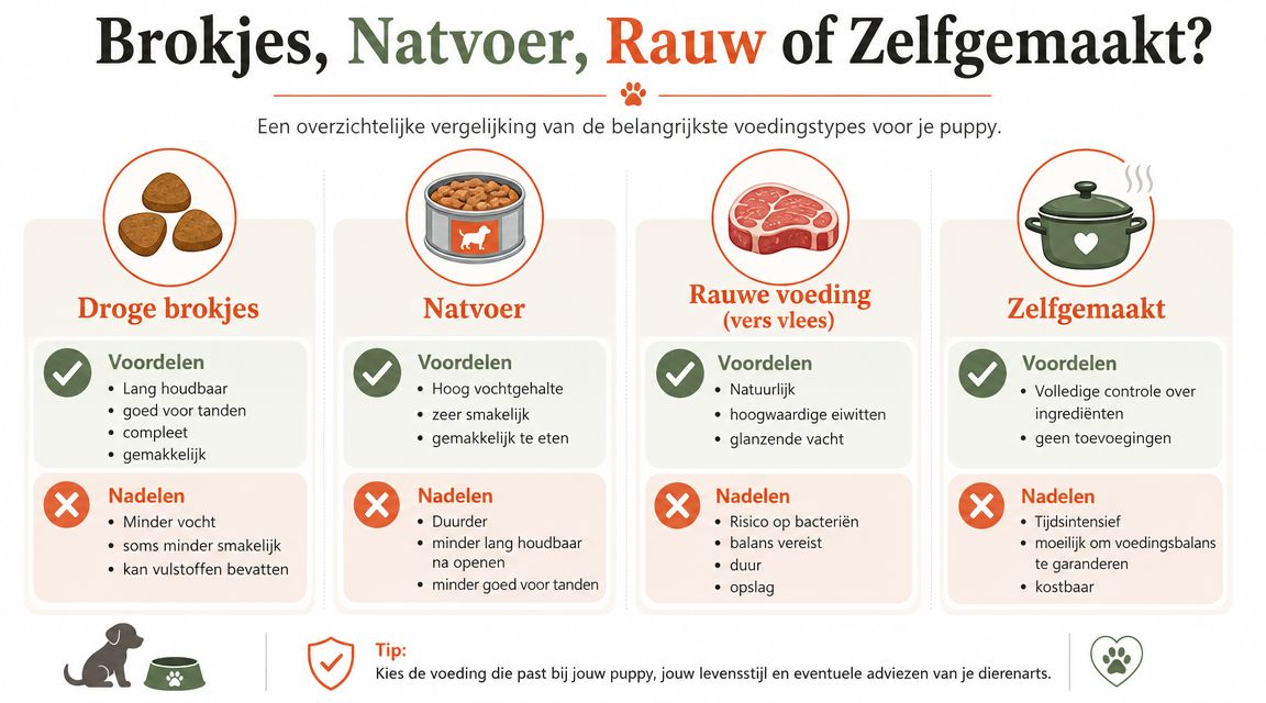 Brokjes Natvoer Rauw of Zelfgemaakt