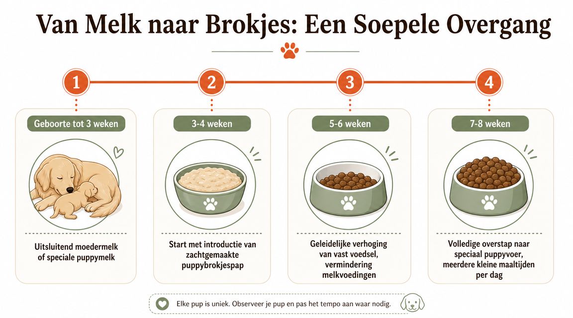 Van Melk naar Brokjes een Soepele Overgang